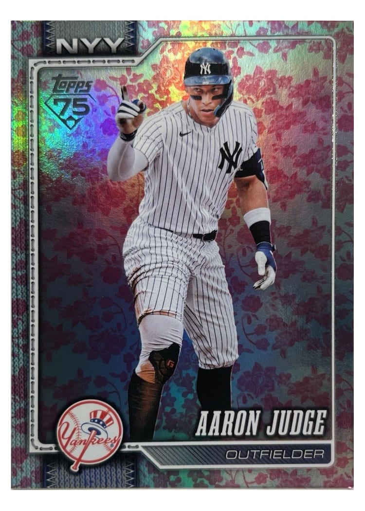 2026 Topps Aaron Judge Holiday Flowers #1 card