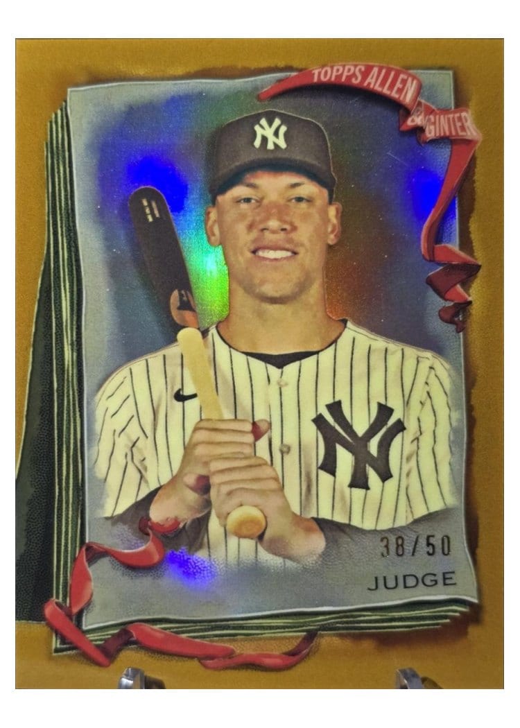2026 Topps Allen & Ginter Aaron Judge Gold Refractor Chrome #99 card