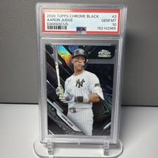 2026 Topps Chrome Black Damascus Aaron Judge #DAM-2 card