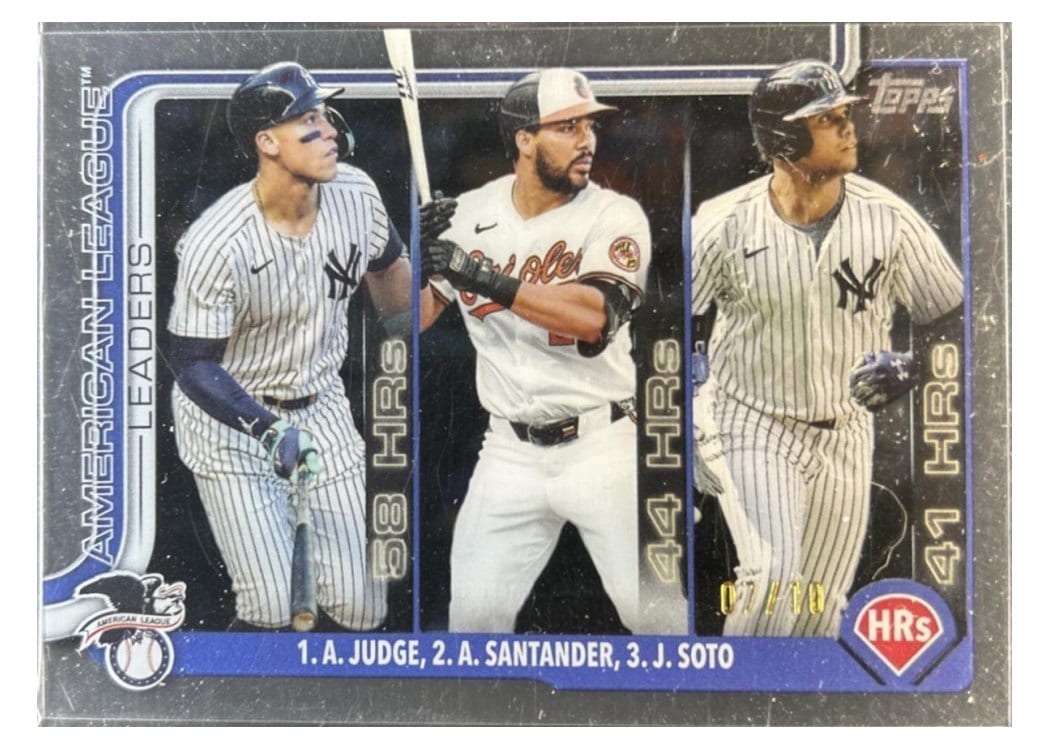 2025 Topps Aaron Judge / Juan Soto / Anthony Santander #79 card