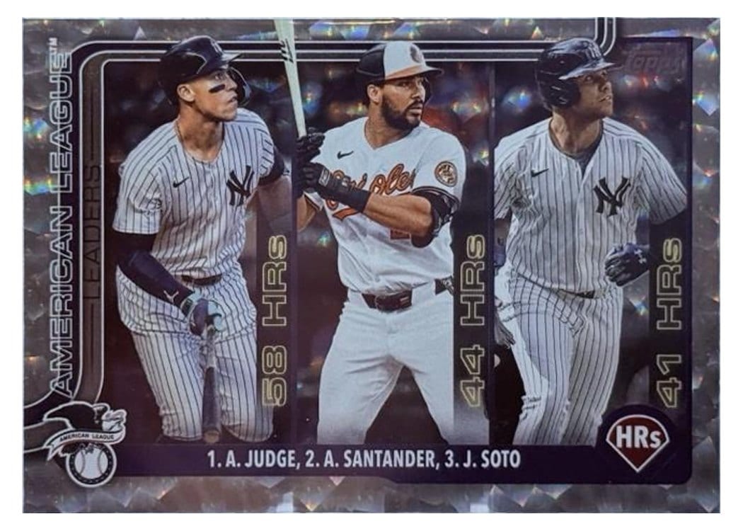 2025 Topps Aaron Judge / Juan Soto / Anthony Santander #79 card