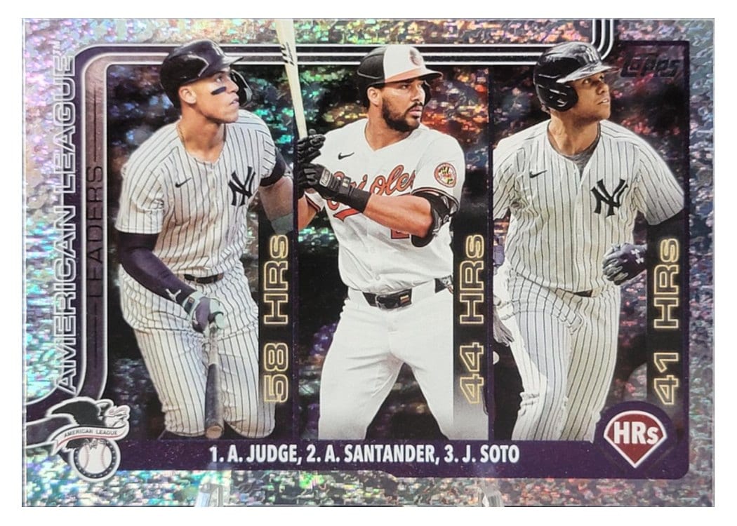 2025 Topps Aaron Judge / Juan Soto / Anthony Santander #79 card