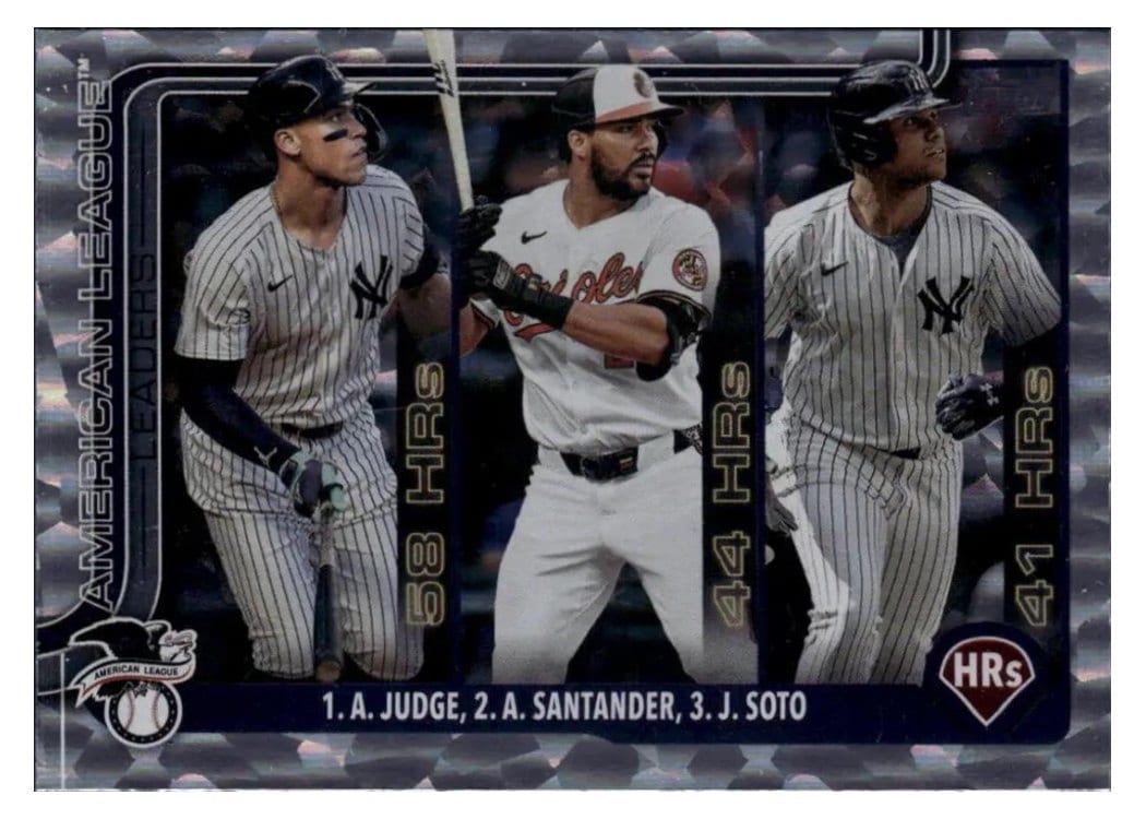 2025 Topps Aaron Judge / Juan Soto / Anthony Santander #79 card