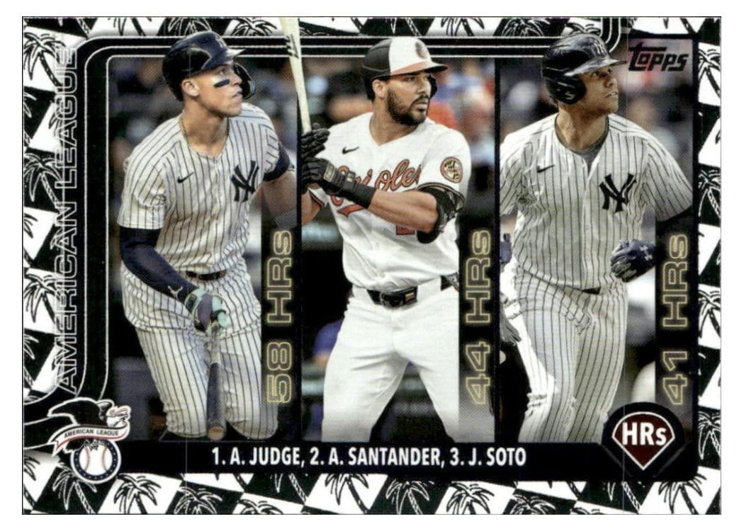 2025 Topps Aaron Judge / Juan Soto / Anthony Santander #79 card
