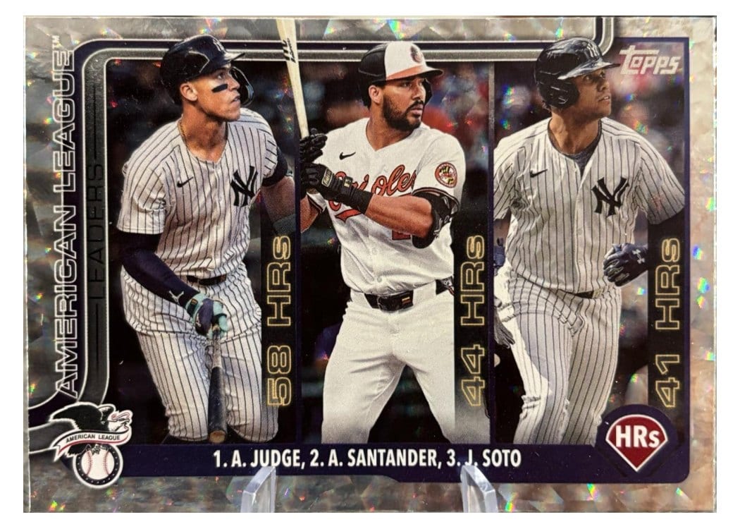 2025 Topps Aaron Judge / Juan Soto / Anthony Santander #79 card
