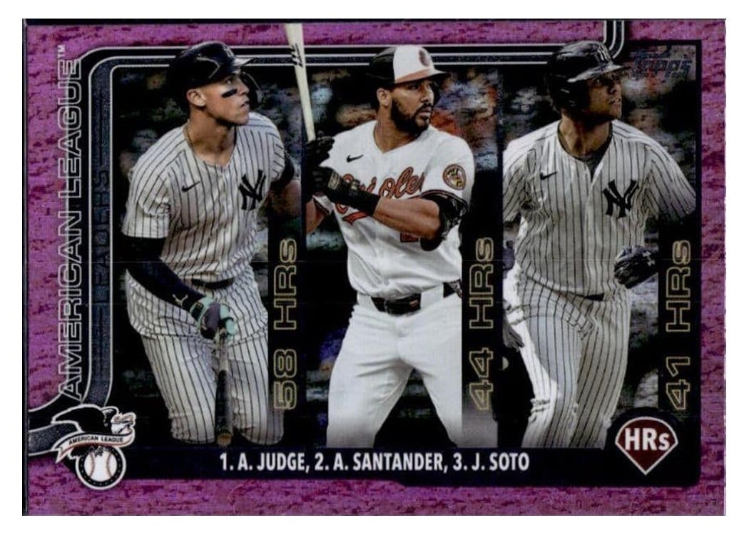 2025 Topps Aaron Judge / Juan Soto / Anthony Santander #79 card