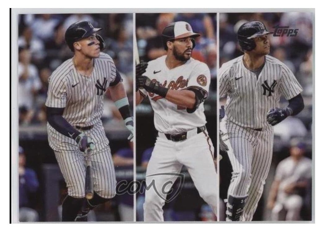 2025 Topps Aaron Judge / Juan Soto / Anthony Santander #79 card
