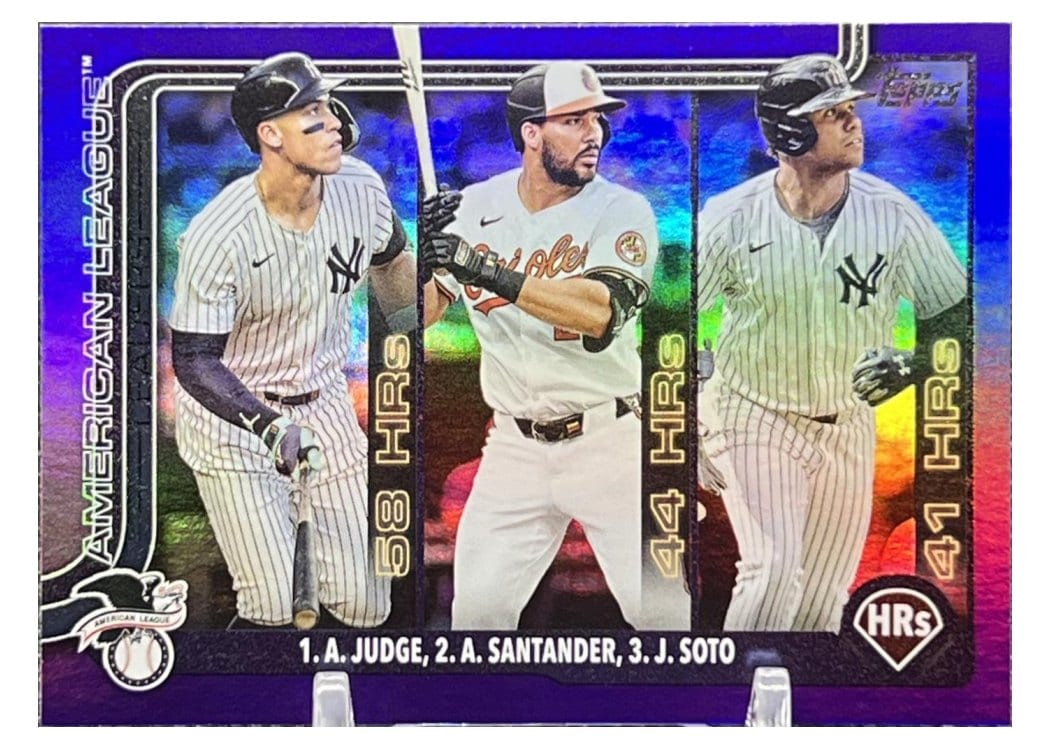 2025 Topps Aaron Judge / Juan Soto / Anthony Santander #79 card