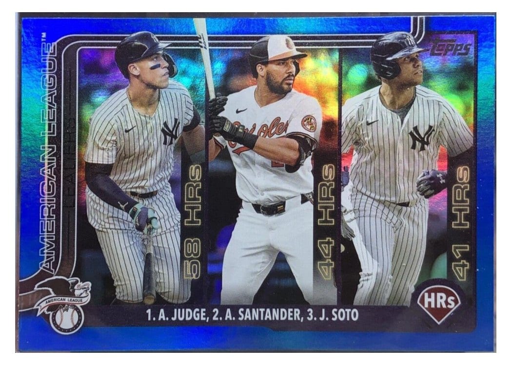 2025 Topps Aaron Judge / Juan Soto / Anthony Santander #79 card
