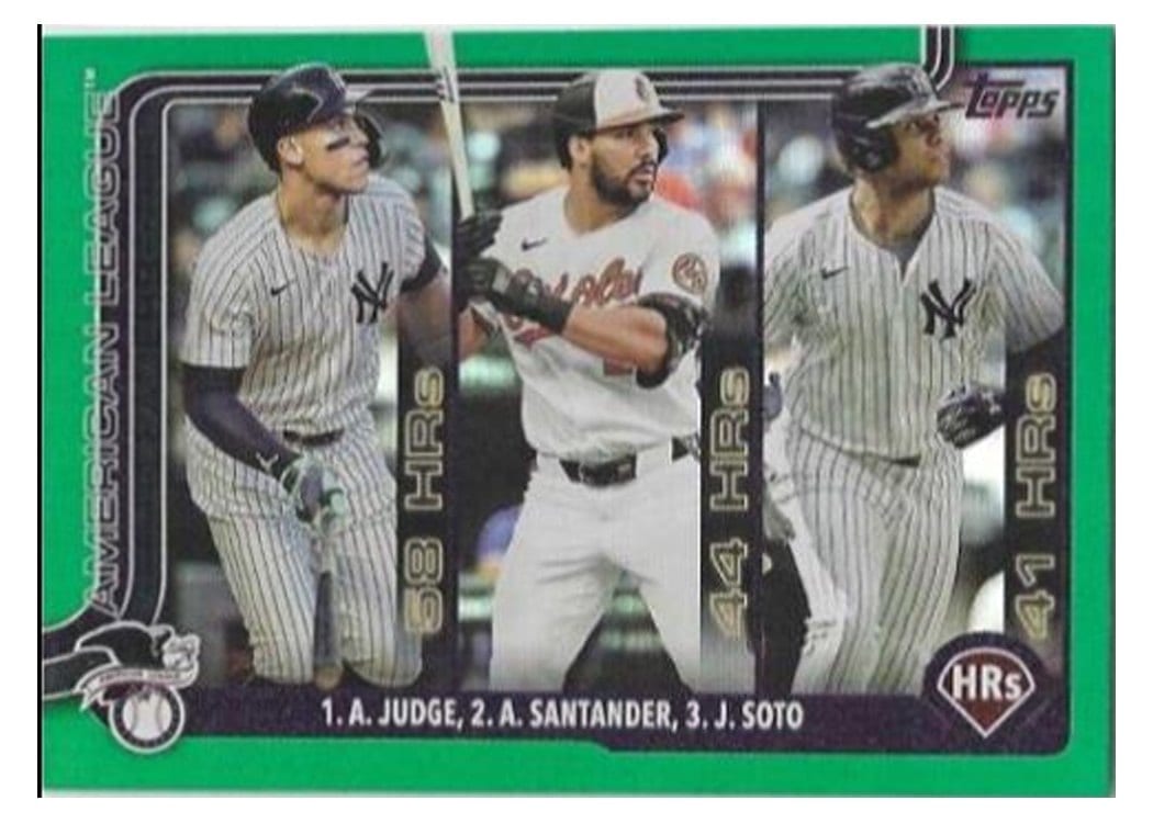2025 Topps Aaron Judge / Juan Soto / Anthony Santander #79 card