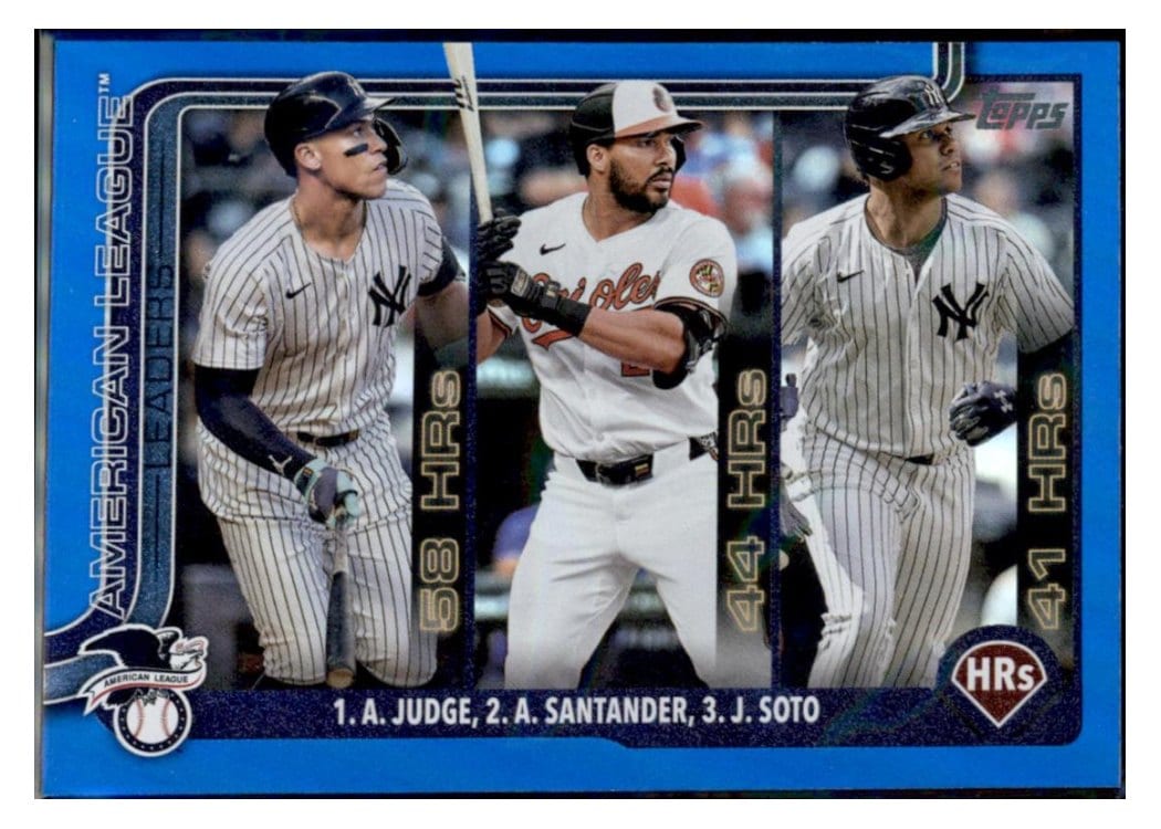 2025 Topps Aaron Judge / Juan Soto / Anthony Santander #79 card