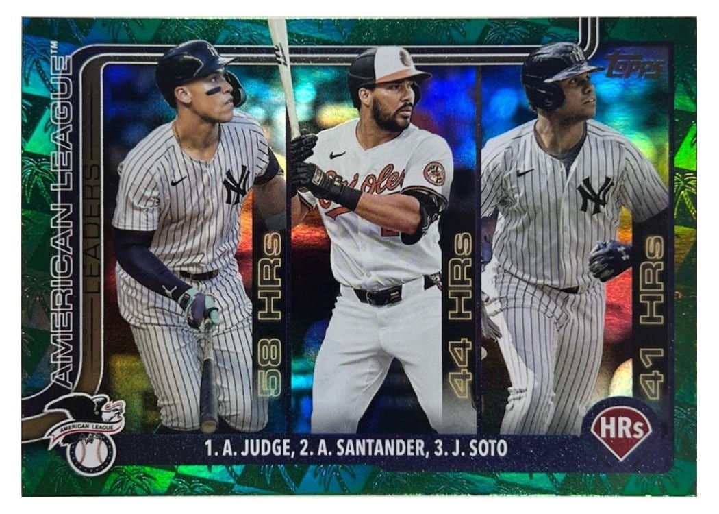 2025 Topps Aaron Judge / Juan Soto / Anthony Santander #79 card