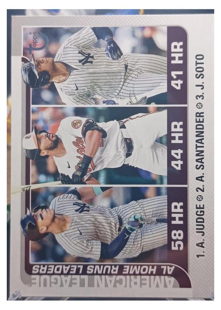 2025 Topps Aaron Judge / Juan Soto / Anthony Santander #79 card