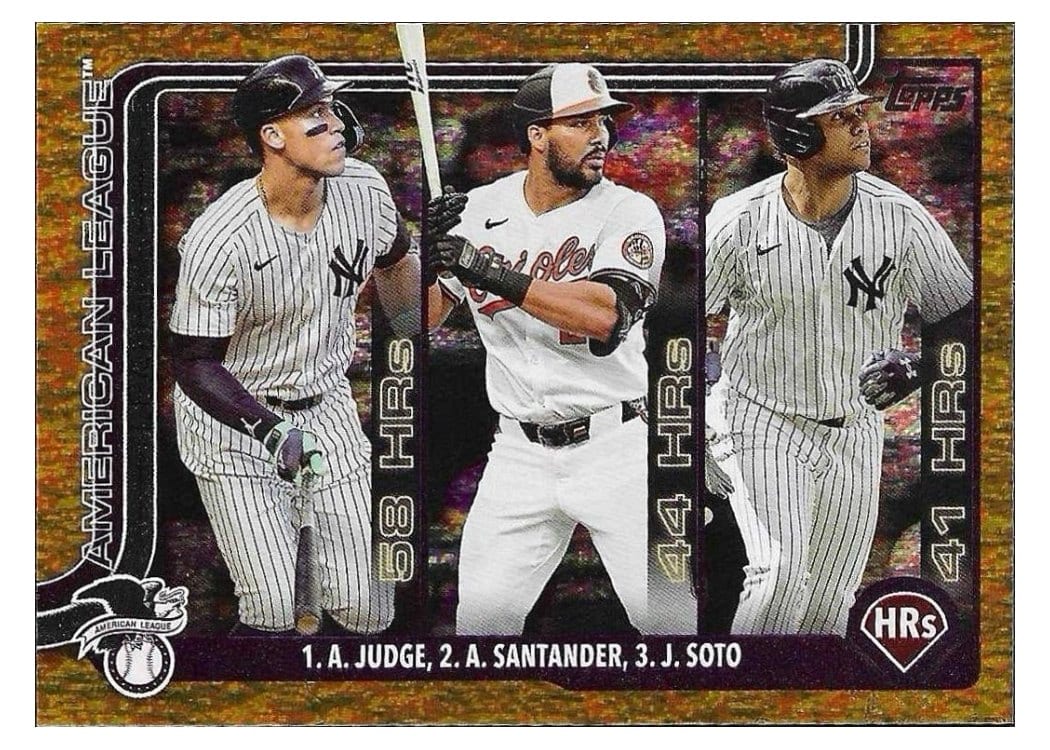 2025 Topps Aaron Judge / Juan Soto / Anthony Santander #79 card