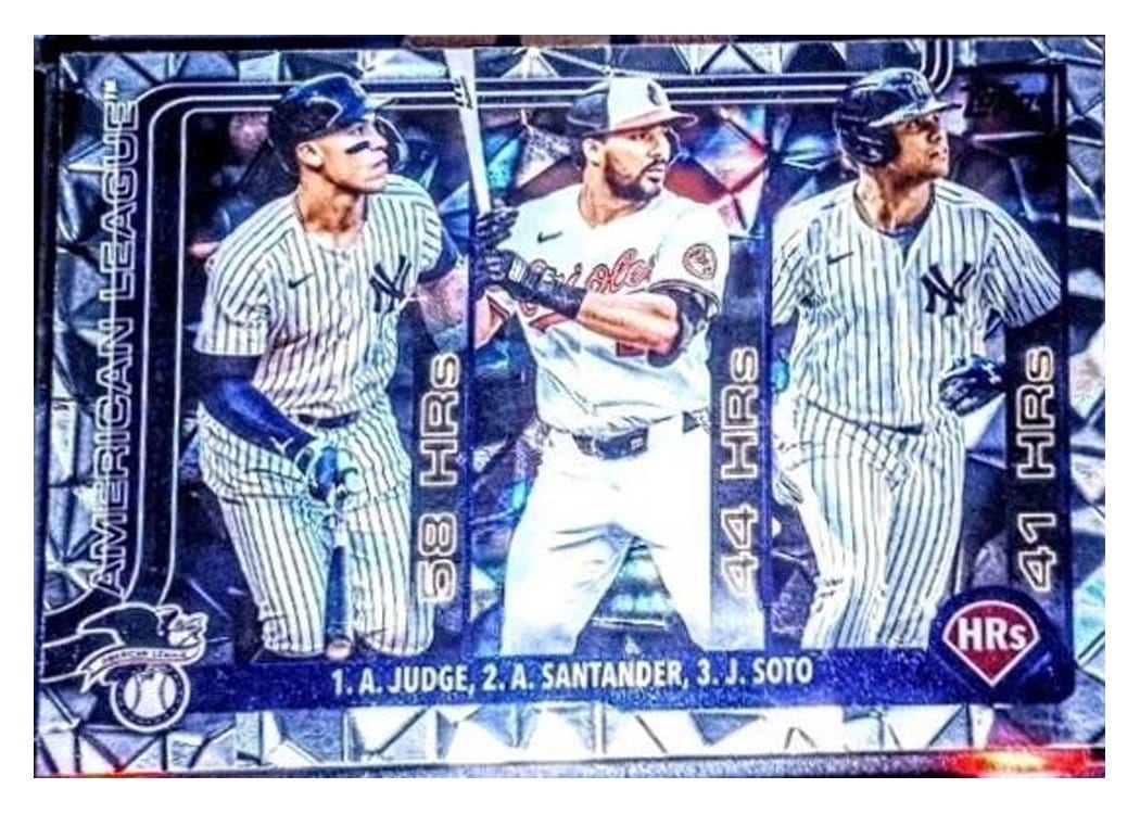 2025 Topps Aaron Judge / Juan Soto / Anthony Santander #79 card