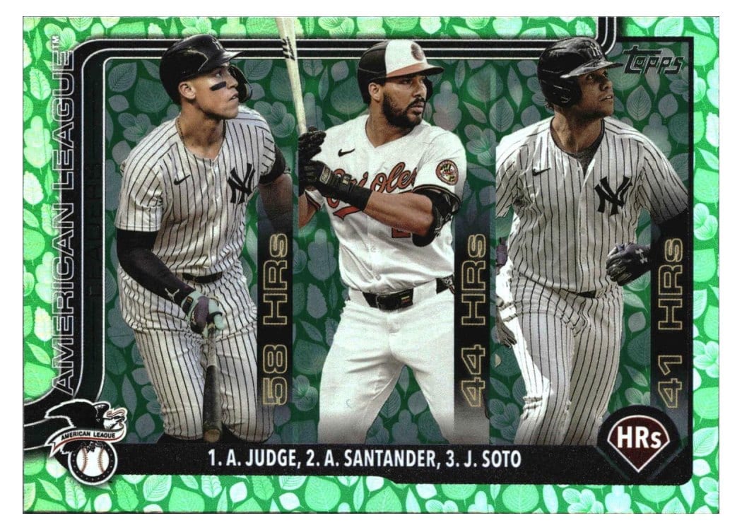 2025 Topps Aaron Judge / Juan Soto / Anthony Santander #79 card