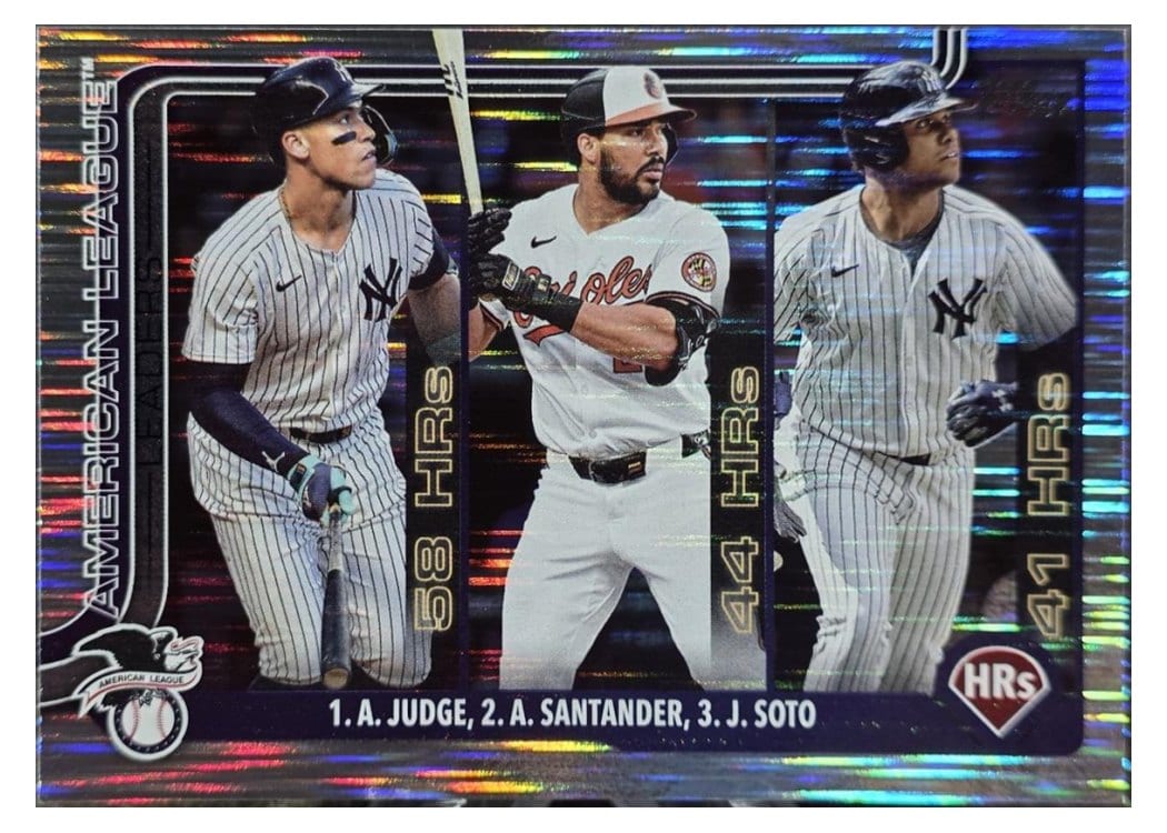 2025 Topps Aaron Judge / Juan Soto / Anthony Santander #79 card