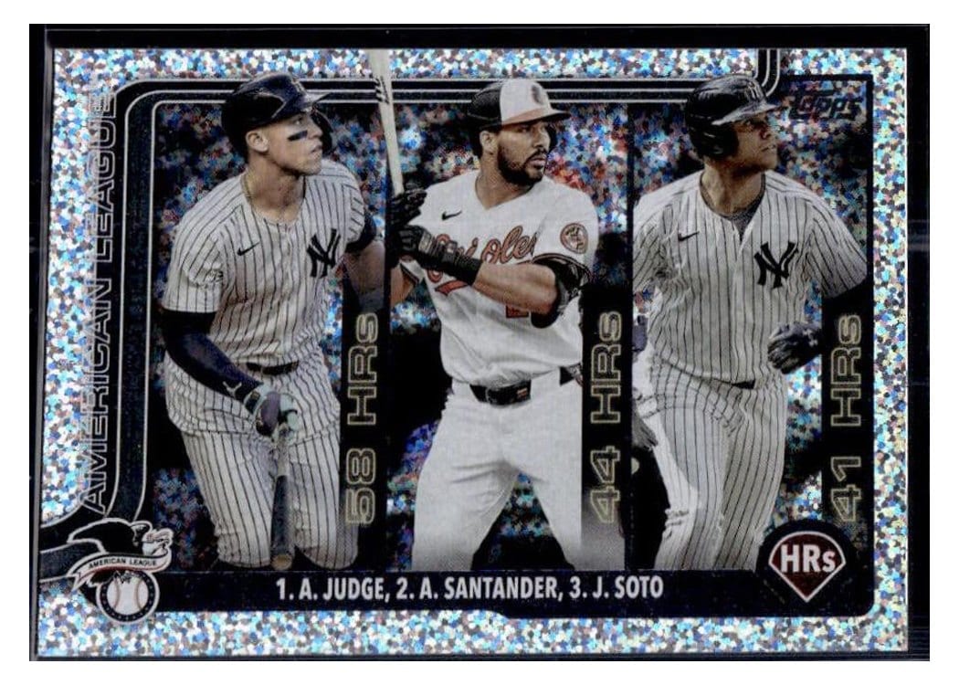 2025 Topps Aaron Judge / Juan Soto / Anthony Santander #79 card