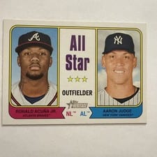 2023 Topps Heritage Aaron Judge, Ronald Acuna Jr. #336