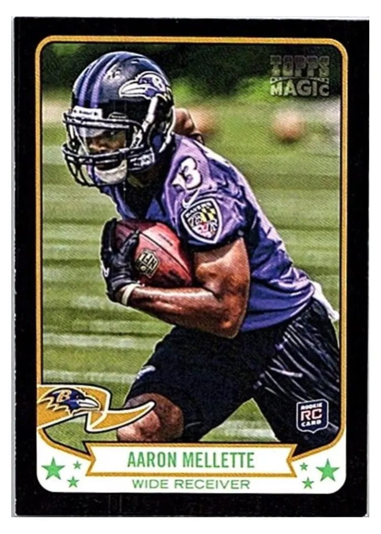 2013 Topps Magic Aaron Mellette Mini Black #12 card