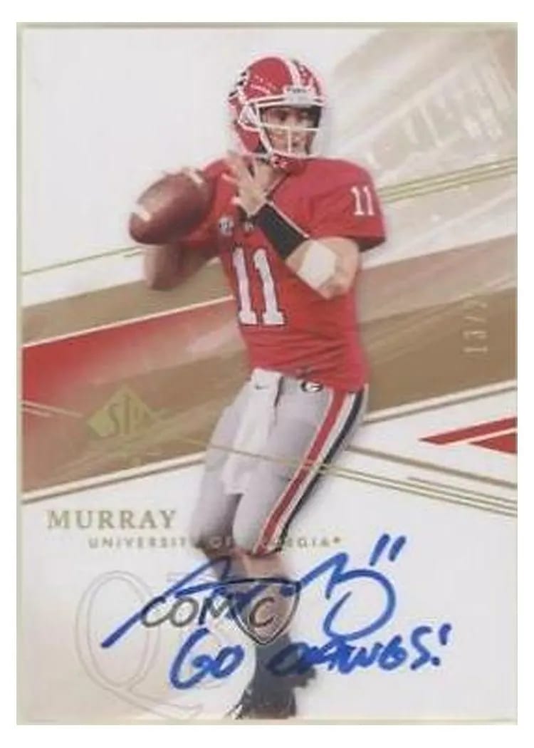 2014 SP Authentic Aaron Murray #20 card