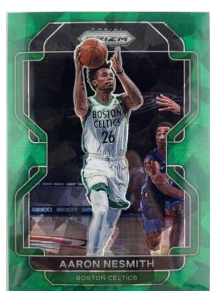 2021-22 Panini Prizm Base Set Aaron Nesmith Green Ice Prizm #94 card