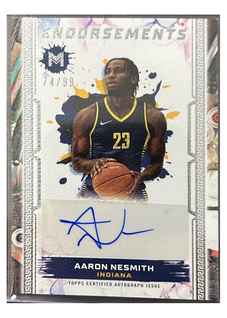 2023-24 Topps Motif Motif Endorsements Aaron Nesmith #ME-AN card
