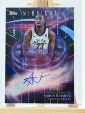 2025-26 Topps Midnight Stroke of Midnight Autographs Aaron Nesmith #SM-AN card