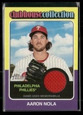 2024 Topps Heritage Clubhouse Collection Relic Aaron Nola #CCR-AN card