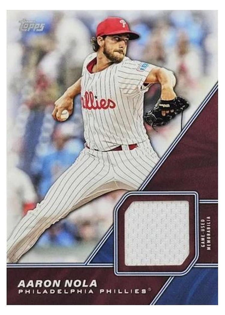 2026 Topps Major League Material Relics Aaron Nola #MLM-AN card