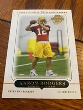 2005 Topps Aaron Rodgers 50th Anniversary Rookie #431 card