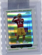 2005 Topps Chrome Aaron Rodgers Refractor #190 card