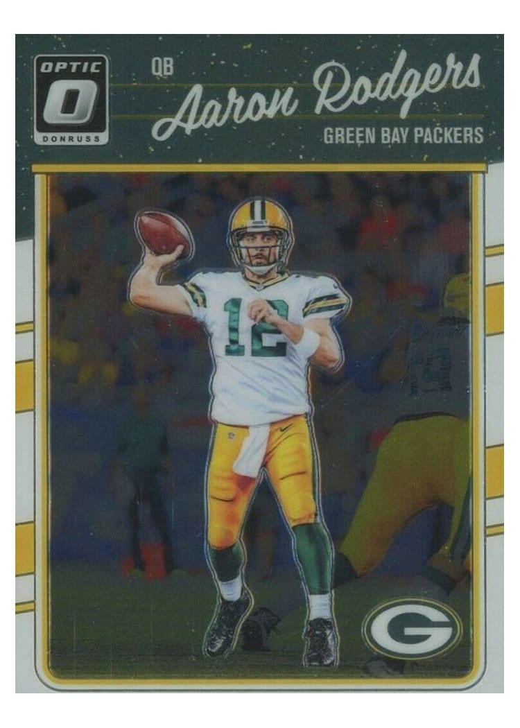 2016 Donruss Optic Base Set Aaron Rodgers #36 card