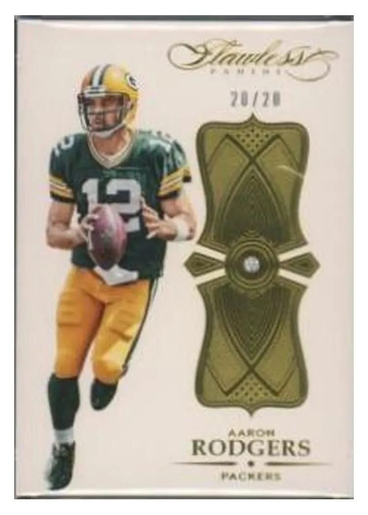 2016 Panini Flawless Aaron Rodgers #28 card