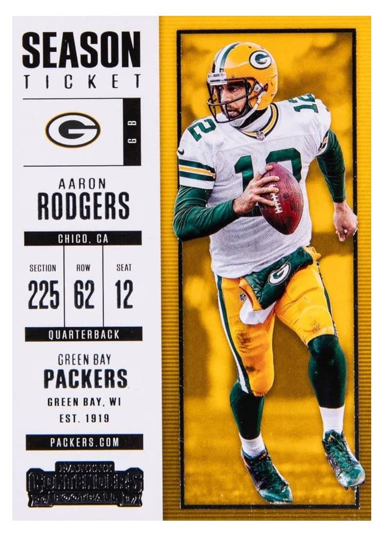 2017 Panini Contenders Base Set Aaron Rodgers #31 card
