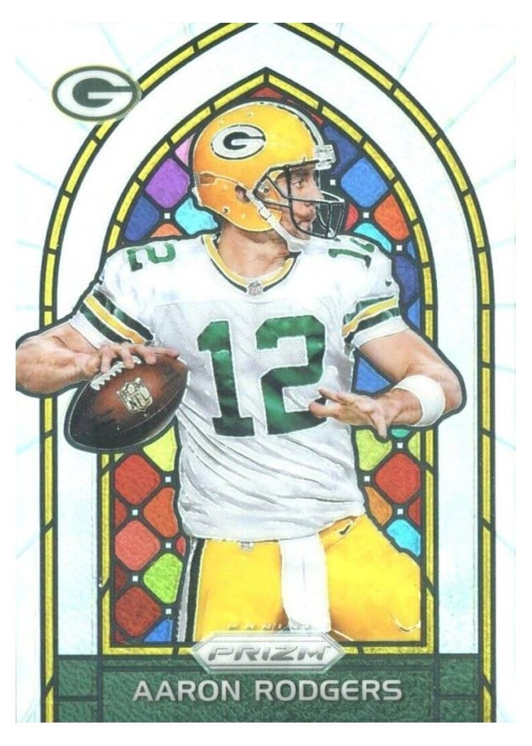 2017 Panini Prizm Stained Glass Aaron Rodgers #2 card