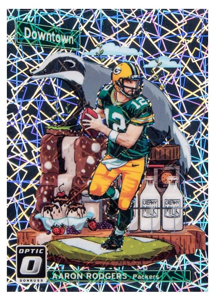 2018 Donruss Optic Downtown Aaron Rodgers #DT-5 card