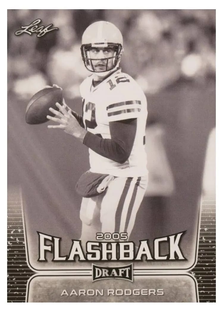 2020 Leaf Draft Aaron Rodgers #91 card