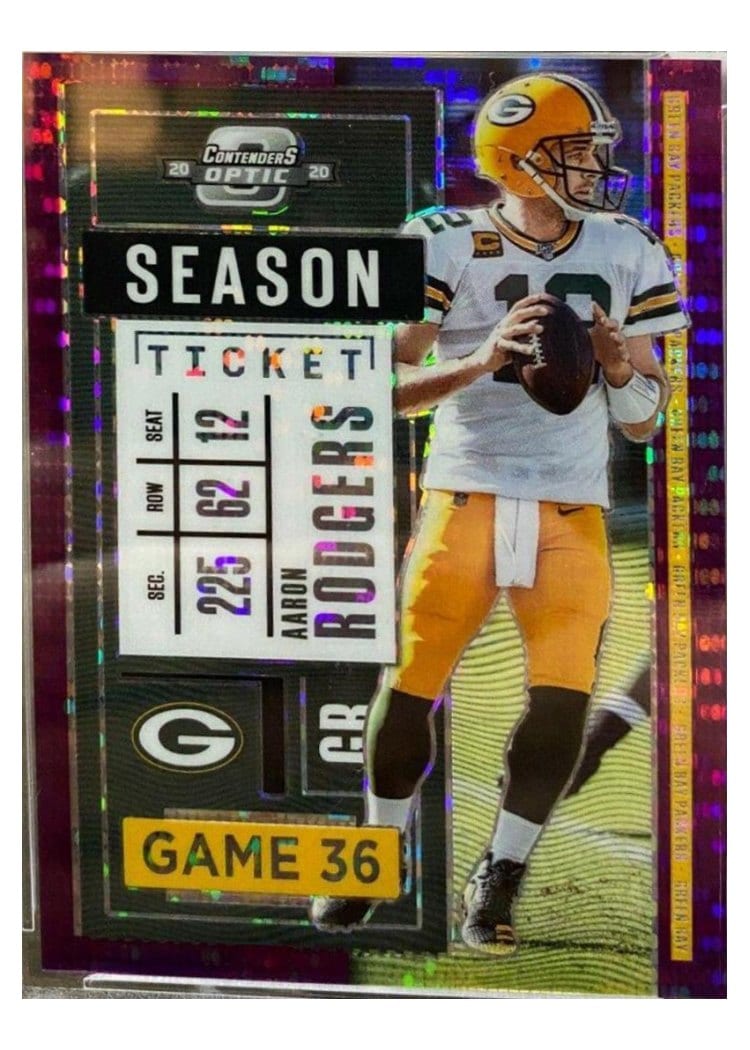 2020 Panini Contenders Optic Aaron Rodgers #21 card