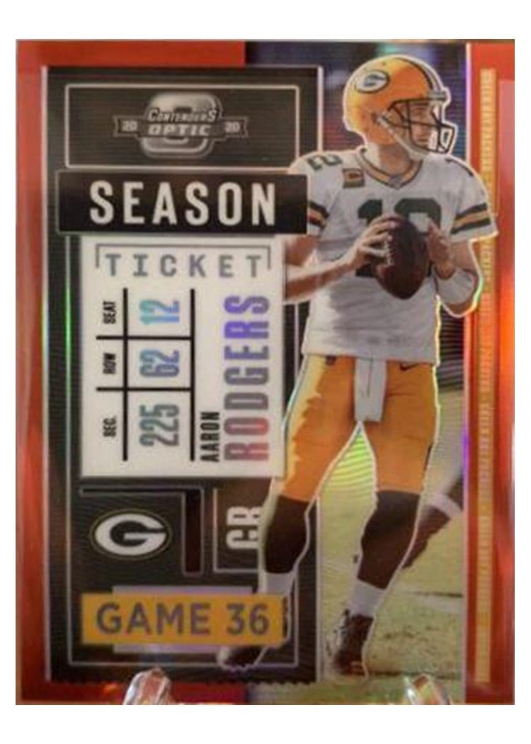 2020 Panini Contenders Optic Aaron Rodgers Red #21 card