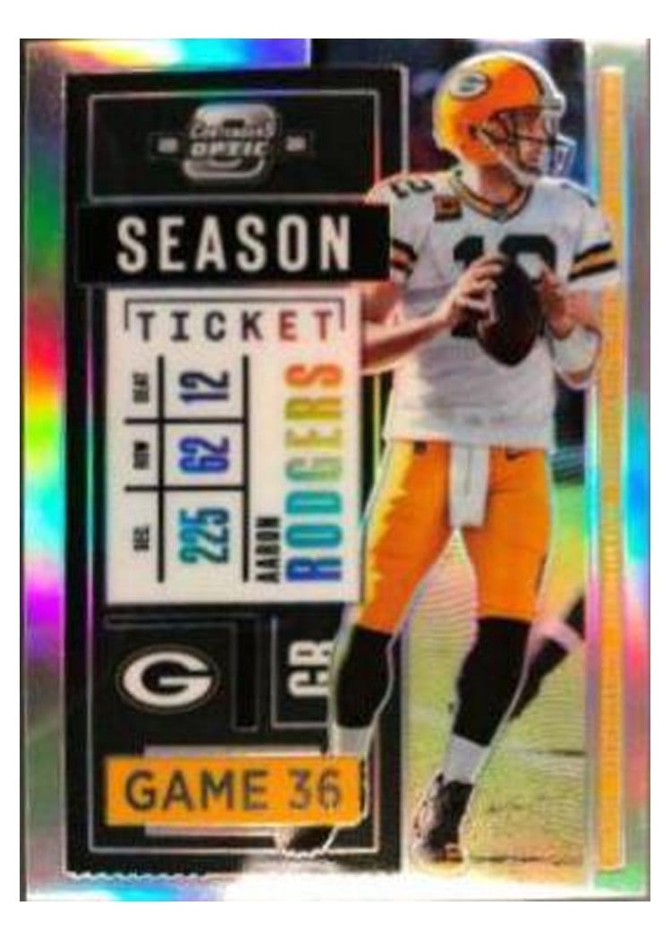 2020 Panini Contenders Optic Aaron Rodgers #21 card