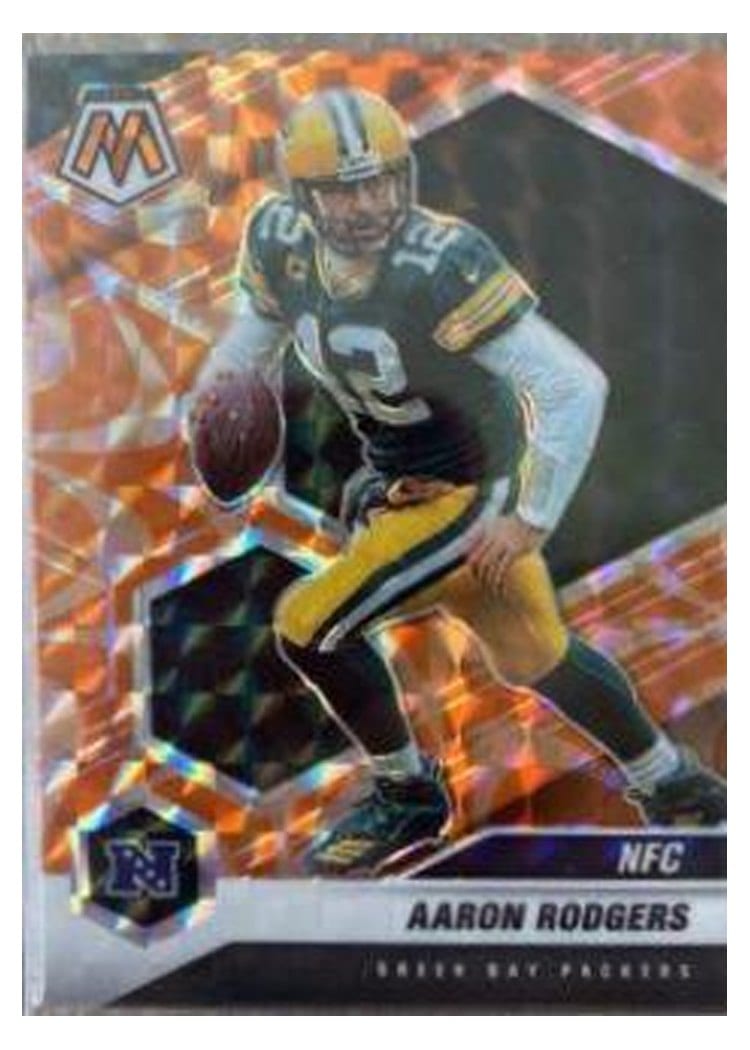 2021 Panini Mosaic Base Set Aaron Rodgers #206 card