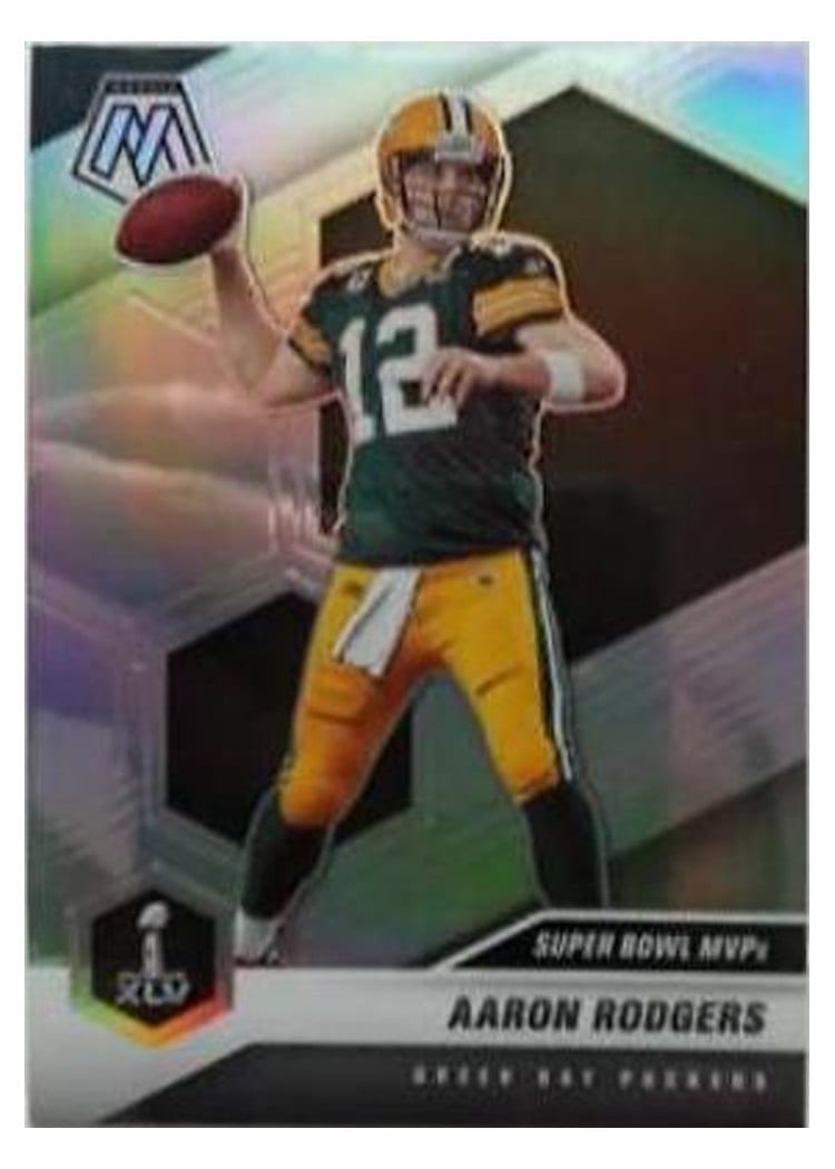 2021 Panini Mosaic Base Set Aaron Rodgers Silver #289 card