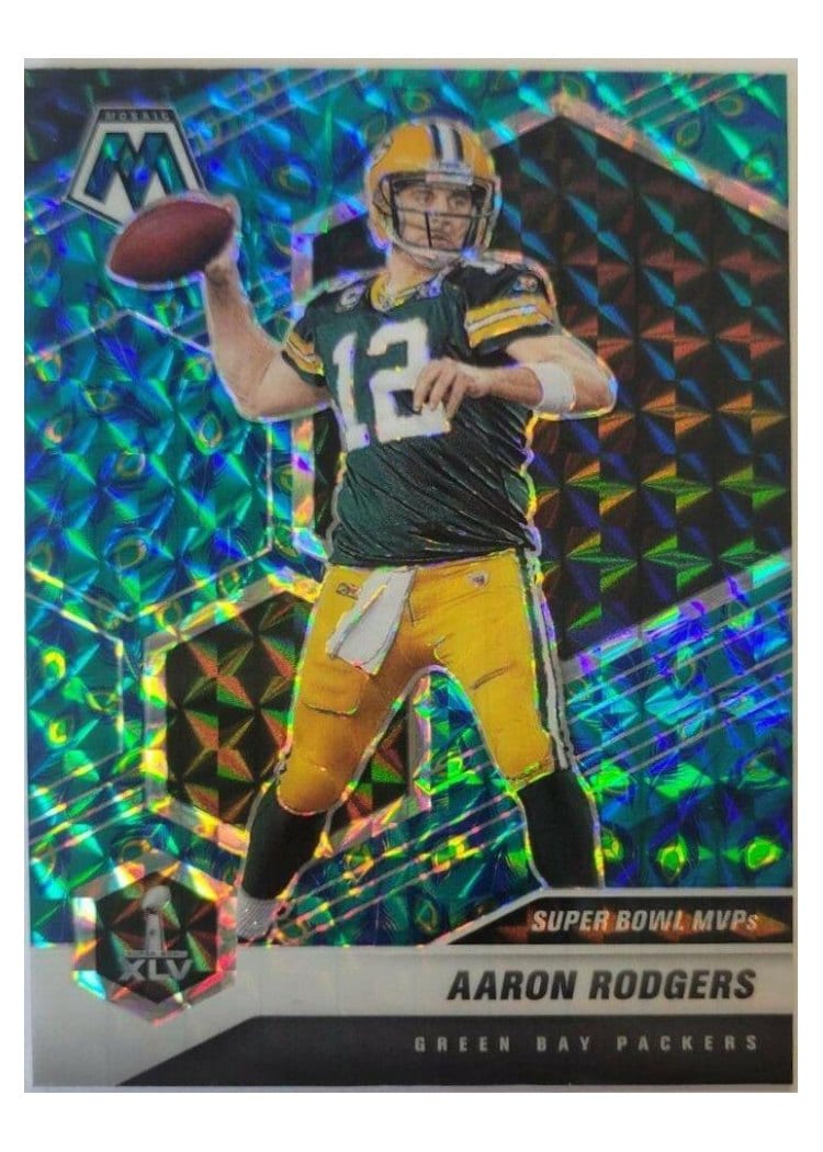 2021 Panini Mosaic Base Set Aaron Rodgers Choice Peacock Mosaic #289 card