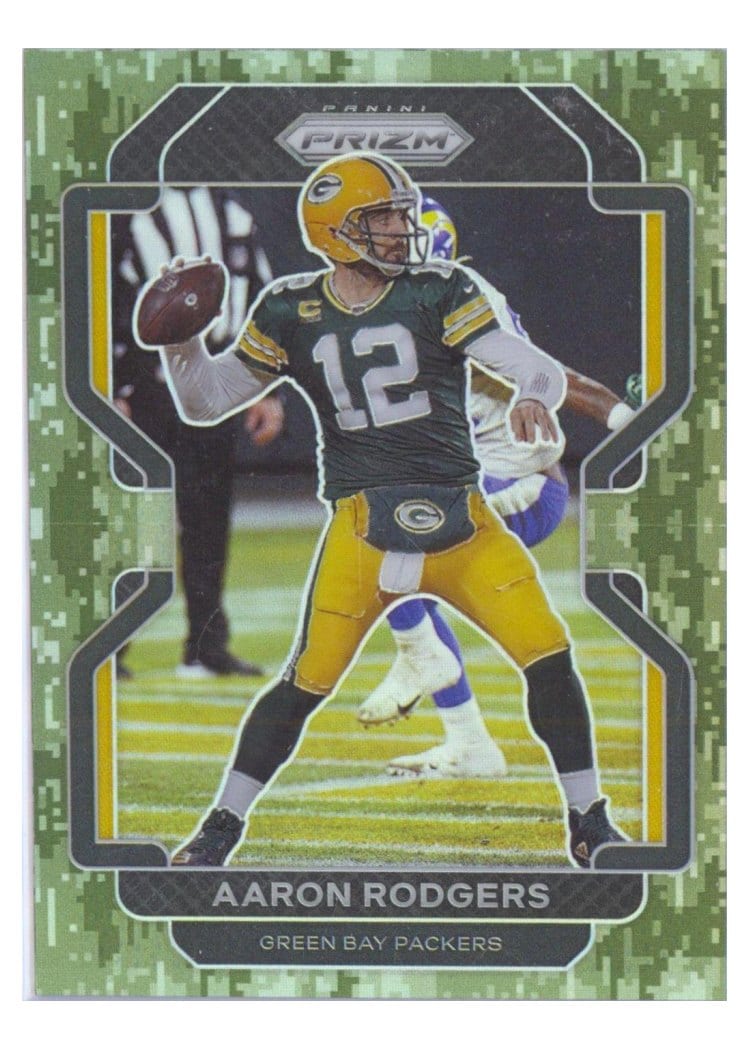 2021 Panini Prizm Base Set Aaron Rodgers #138 card
