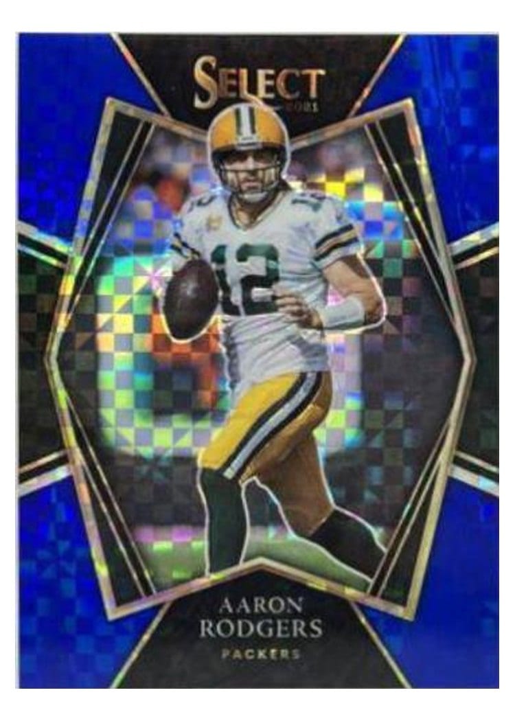 2021 Panini Select Base Set Aaron Rodgers Blue #114 card