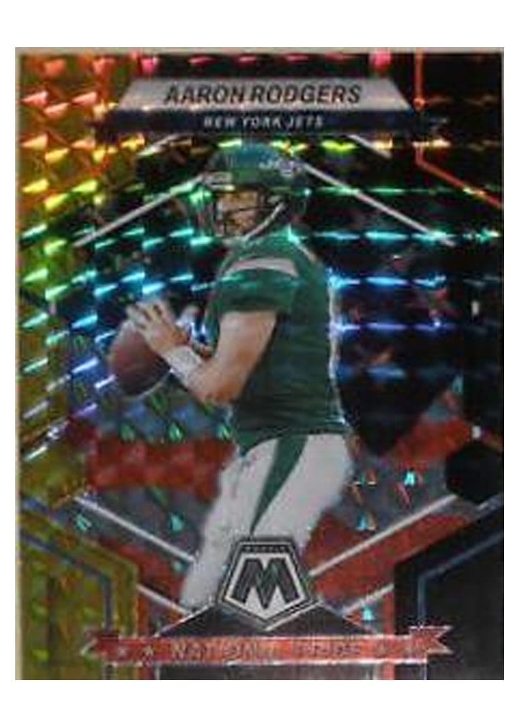 2023 Panini Mosaic Base Set Aaron Rodgers Choice Black Gold #253 card