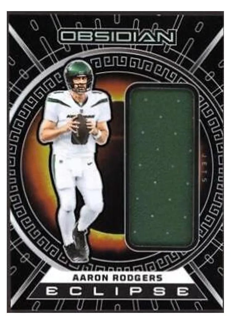 2023 Panini Obsidian Eclipse Aaron Rodgers #ECL-ARO card