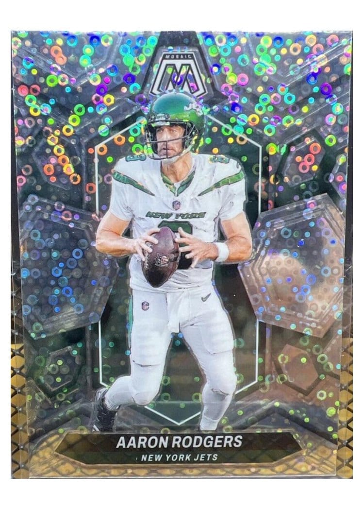 2024 Panini Mosaic Base Set Aaron Rodgers No Huddle Silver #169 card
