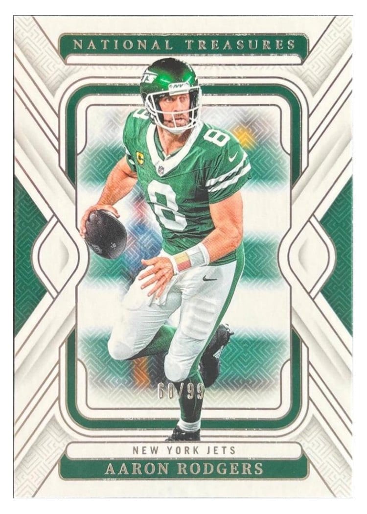 2024 Panini National Treasures Base Set Aaron Rodgers #76 card